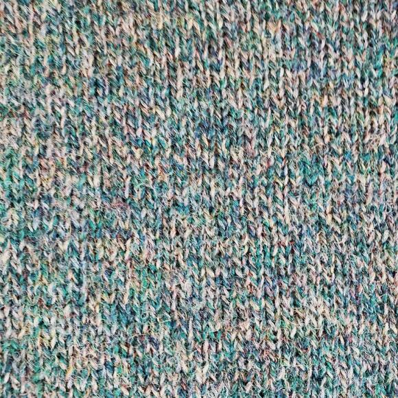 Finalist Cardigan Women’s Size Large L Shetland Wool Green Knit Button Up - Picture 4 of 9